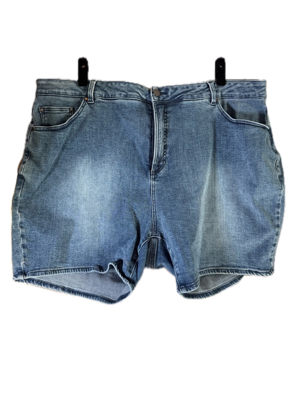 Universal Standard High Waist Denim Shorts - Blue